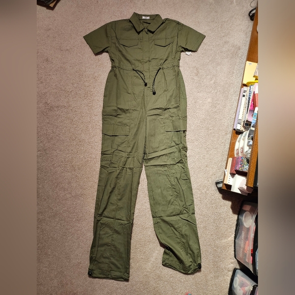 BNWT ARDENE CARGO PARACHUTE JUMPSUIT SZ XS - Picture 4 of 5